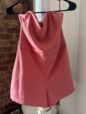 Express Strapless Pink Romper
